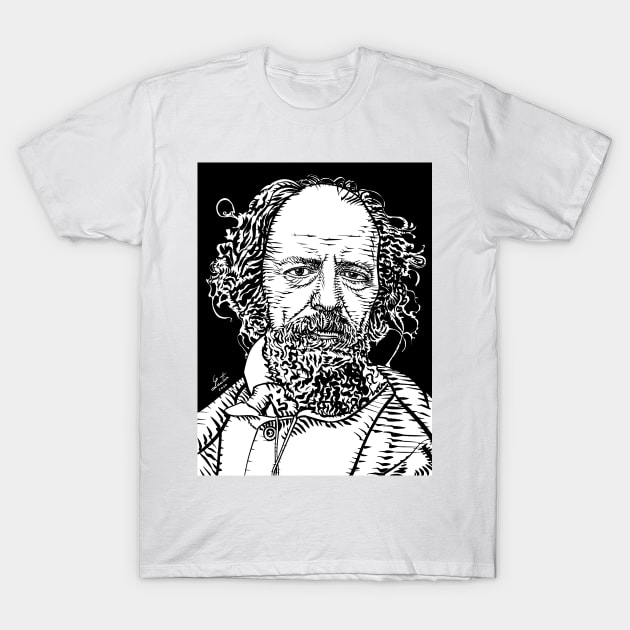 ALFRED,LORD TENNYSON ink portrait T-Shirt by lautir